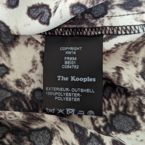 The Kooples Animal Print Mini Dress - Large (UK 12) - BNWT - Picture 5 of 9